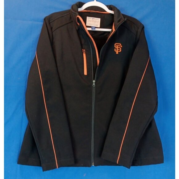 San Francisco Giants MLB Mens XL Black Jacket 2 Pockets G-III Sports/ Carl Banks - Picture 1 of 11